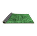 Sideview of Oriental Emerald Green Industrial Rug, urb1537emgrn