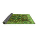 Sideview of Oriental Green Industrial Rug, urb1538grn