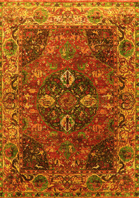 Oriental Yellow Industrial Rug, urb1538yw