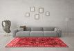 Industrial Red Washable Rugs