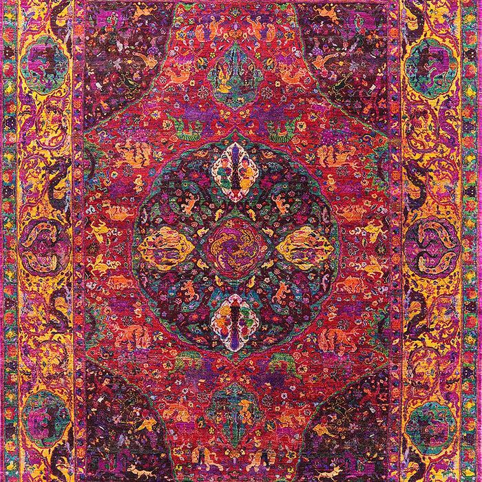 Machine Washable Industrial Modern Bright Maroon Red Rug, wshurb1538