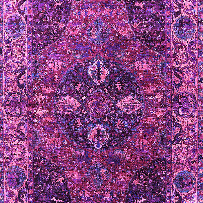 Machine Washable Oriental Purple Industrial Area Rugs, wshurb1538pur