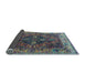 Sideview of Oriental Light Blue Industrial Rug, urb1538lblu