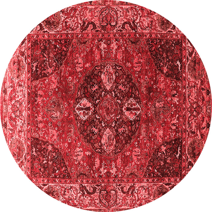 Machine Washable Oriental Red Industrial Rug, wshurb1538red