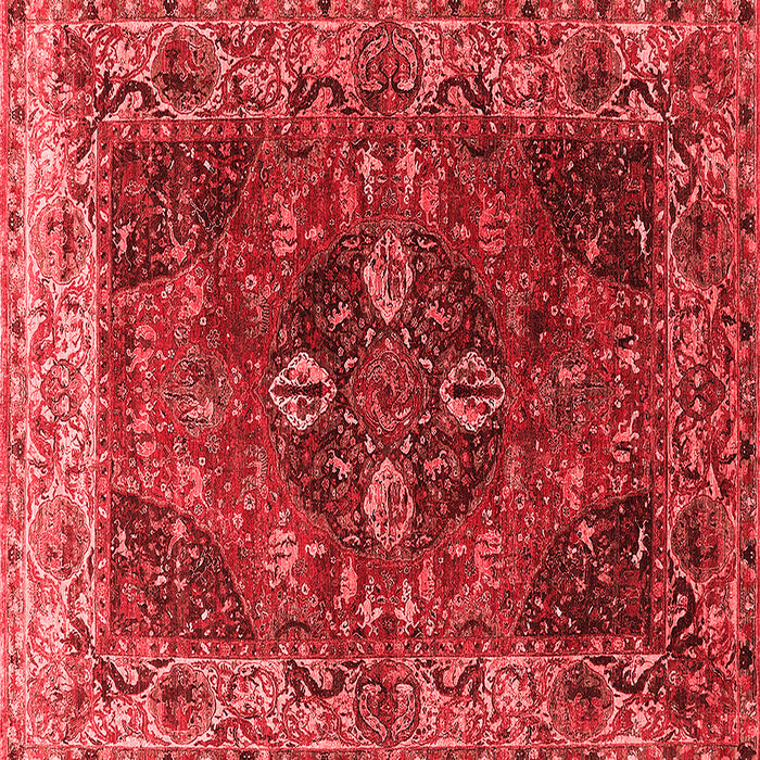 Machine Washable Oriental Red Industrial Rug, wshurb1538red