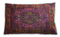 Mid-Century Modern Urban Bright Maroon Red Lumbar Throw Pillow, 13 inch by 19 inch, lburb1539