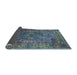 Sideview of Oriental Light Blue Industrial Rug, urb1539lblu