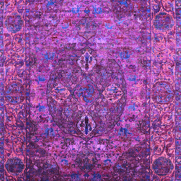 Machine Washable Oriental Purple Industrial Area Rugs, wshurb1539pur