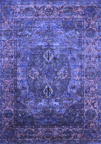 Oriental Blue Industrial Rug, urb1539blu