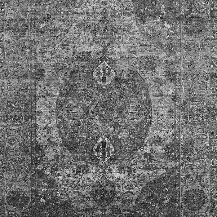 Machine Washable Oriental Gray Industrial Rug, wshurb1539gry