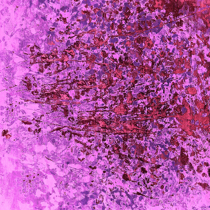 Square Machine Washable Oriental Pink Industrial Rug, wshurb1540pnk