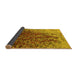 Sideview of Oriental Yellow Industrial Rug, urb1540yw