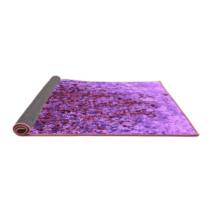 Sideview of Oriental Purple Industrial Rug, urb1540pur