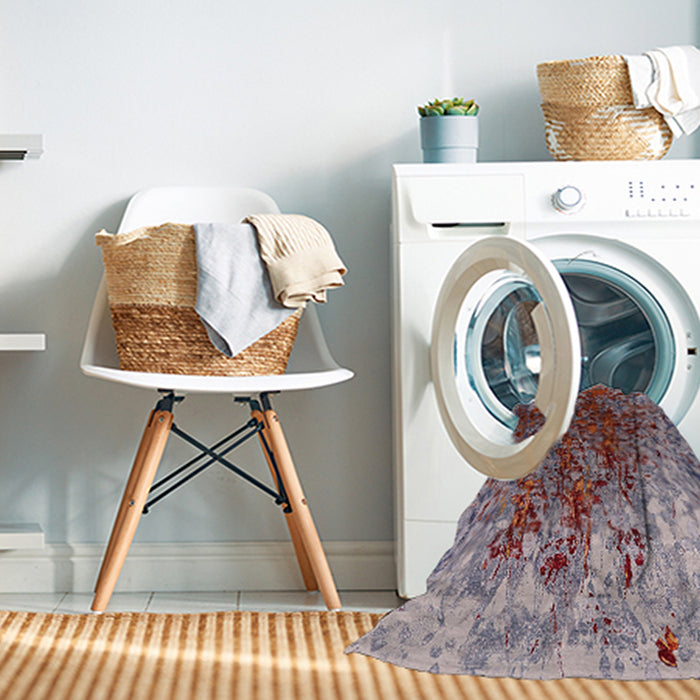 Machine Washable Industrial Modern Silver Pink Rug in a Washing Machine, wshurb1540