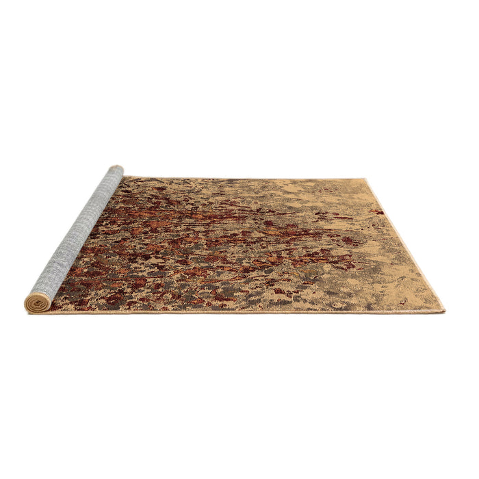 Sideview of Machine Washable Oriental Brown Industrial Rug, wshurb1540brn