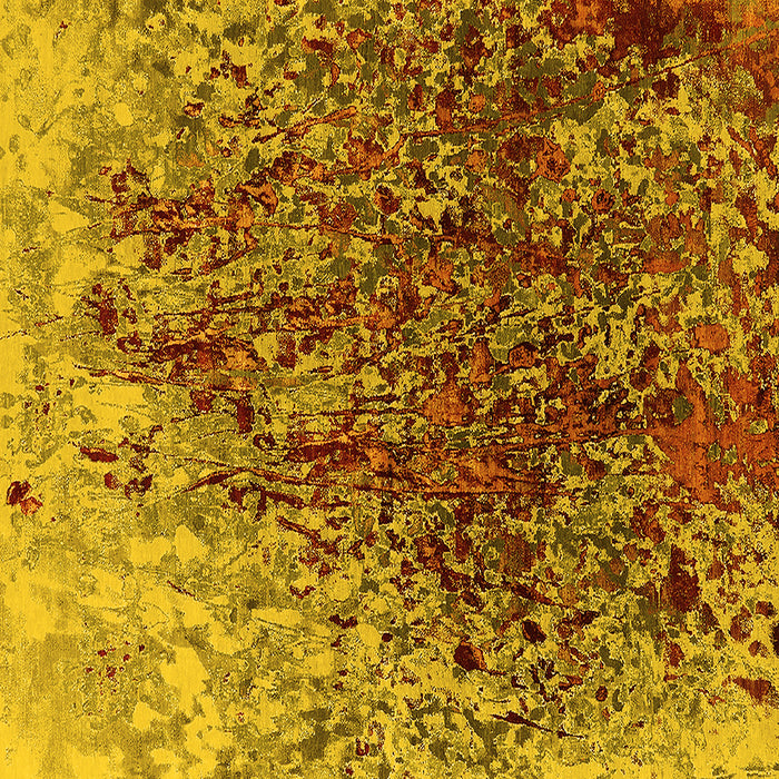 Square Oriental Yellow Industrial Rug, urb1540yw