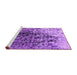 Sideview of Machine Washable Oriental Purple Industrial Area Rugs, wshurb1541pur