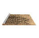 Sideview of Machine Washable Oriental Brown Industrial Rug, wshurb1541brn