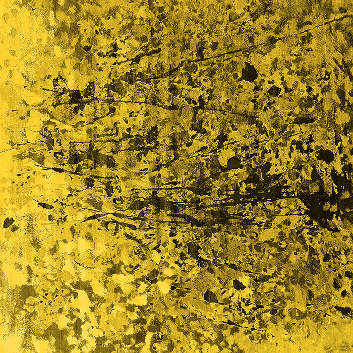 Square Oriental Yellow Industrial Rug, urb1541yw