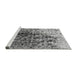 Sideview of Machine Washable Oriental Gray Industrial Rug, wshurb1541gry