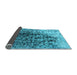 Sideview of Oriental Light Blue Industrial Rug, urb1541lblu