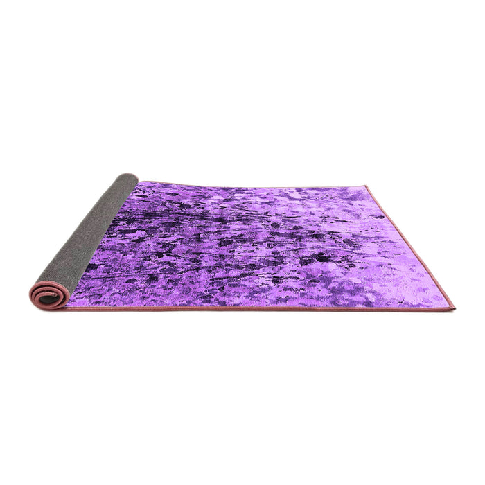 Sideview of Oriental Purple Industrial Rug, urb1541pur