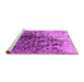 Sideview of Machine Washable Oriental Pink Industrial Rug, wshurb1541pnk
