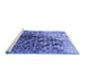 Sideview of Machine Washable Oriental Blue Industrial Rug, wshurb1541blu