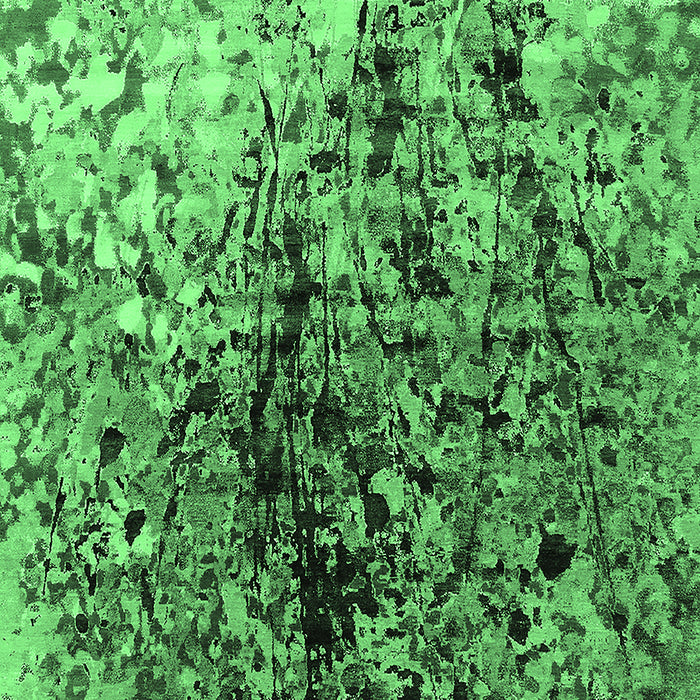 Machine Washable Oriental Emerald Green Industrial Area Rugs, wshurb1541emgrn