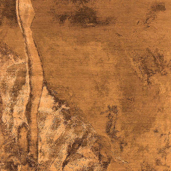 Machine Washable Oriental Orange Industrial Area Rugs, wshurb1542org