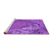 Sideview of Machine Washable Oriental Purple Industrial Area Rugs, wshurb1542pur