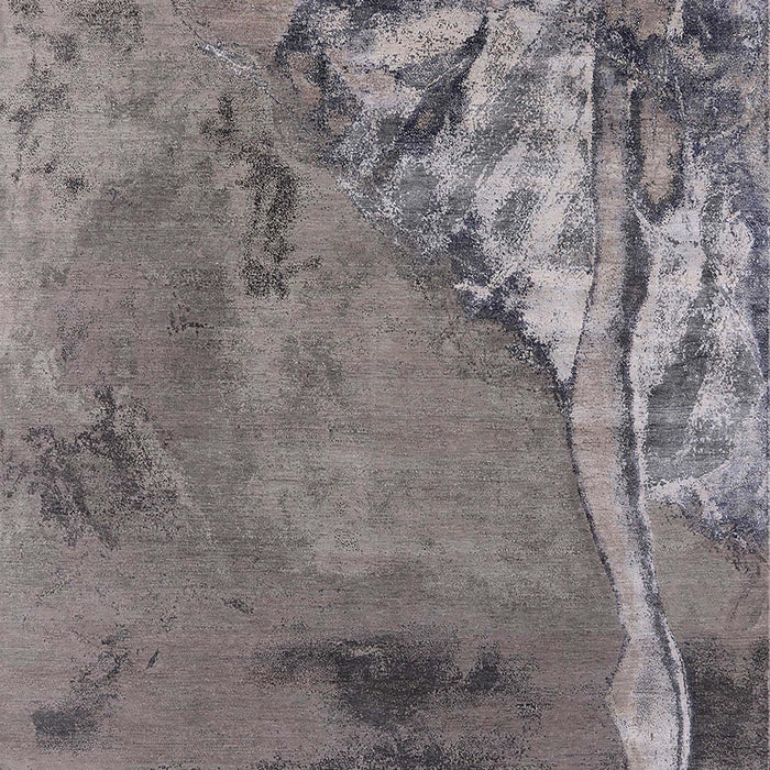 Mid-Century Modern Rosy Brown Pink Oriental Rug, urb1542