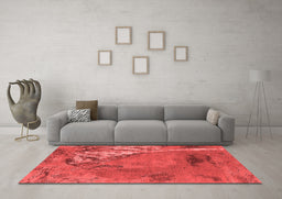 Industrial Red Washable Rugs