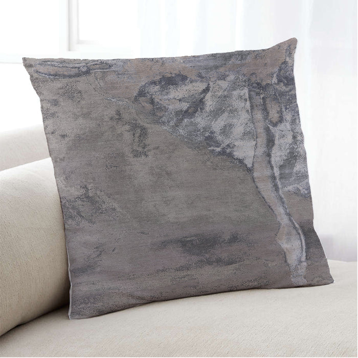 Lifestyle Image of Mid-Century Modern Urban Square Rosy Brown Pink Throw Pillow, 18 inch by 18 inch, pwurb1542