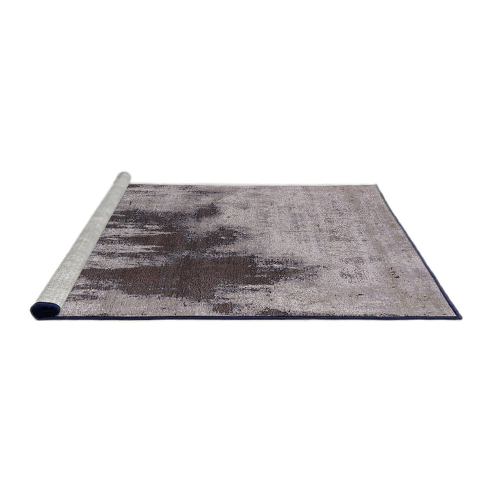 Sideview of Machine Washable Industrial Modern Mauve Taupe Purple Rug, wshurb1543