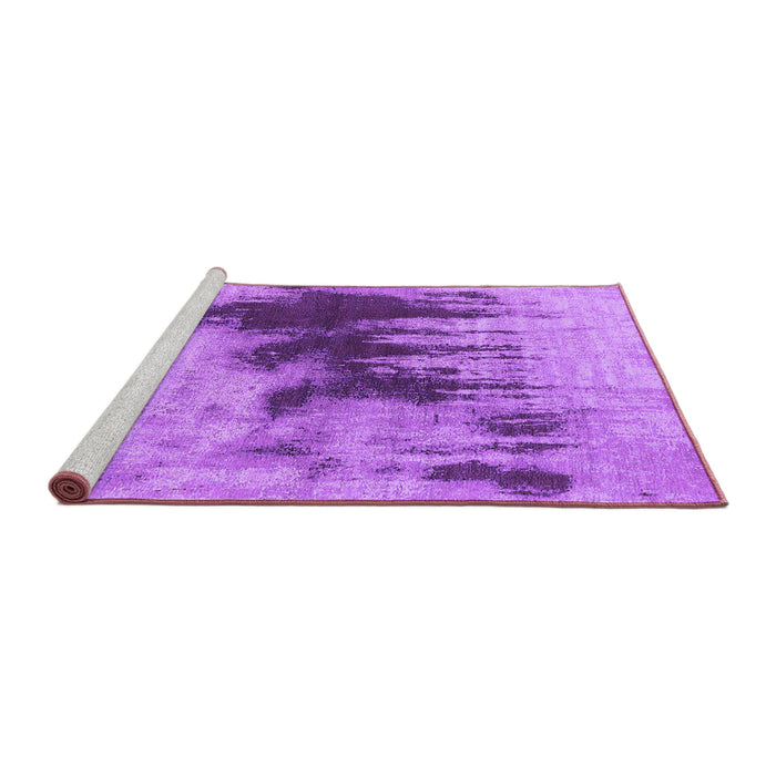 Sideview of Machine Washable Oriental Purple Industrial Area Rugs, wshurb1543pur