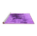 Sideview of Machine Washable Oriental Purple Industrial Area Rugs, wshurb1543pur