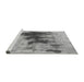 Sideview of Machine Washable Oriental Gray Industrial Rug, wshurb1543gry