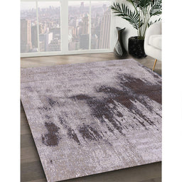 Machine Washable Industrial Modern Mauve Taupe Purple Rug in a Family Room, wshurb1543