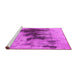 Sideview of Machine Washable Oriental Pink Industrial Rug, wshurb1543pnk