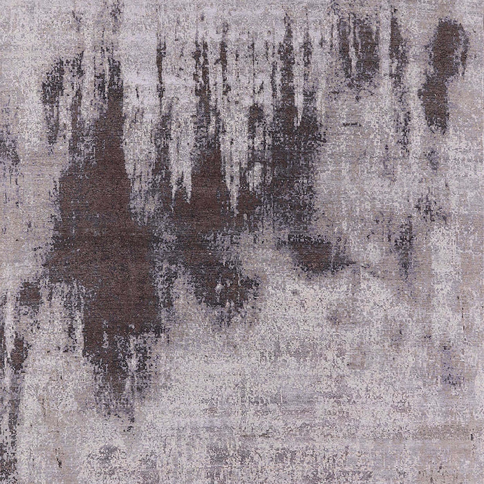 Machine Washable Industrial Modern Mauve Taupe Purple Rug, wshurb1543