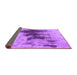 Sideview of Oriental Purple Industrial Rug, urb1543pur