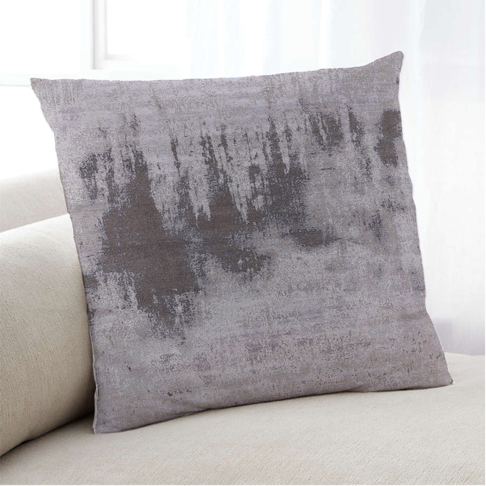 Lifestyle Image of Mid-Century Modern Urban Square Mauve Taupe Purple Throw Pillow, 18 inch by 18 inch, pwurb1543