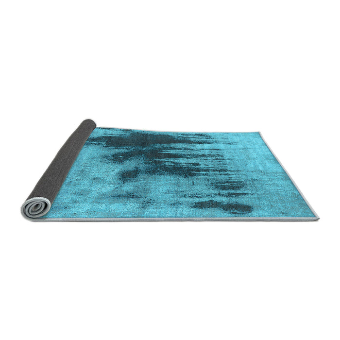 Sideview of Oriental Light Blue Industrial Rug, urb1543lblu