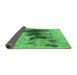 Sideview of Oriental Emerald Green Industrial Rug, urb1543emgrn