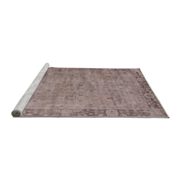 Sideview of Machine Washable Industrial Modern Rose Dust Purple Rug, wshurb1544