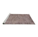 Sideview of Machine Washable Industrial Modern Rose Dust Purple Rug, wshurb1544