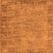 Square Oriental Orange Industrial Rug, urb1544org