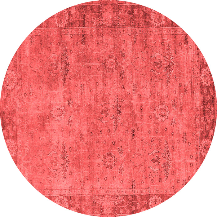 Machine Washable Oriental Red Industrial Rug, wshurb1544red