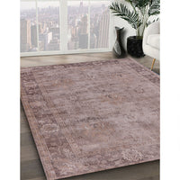 Mid-Century Modern Rose Purple Oriental Rug, urb1544